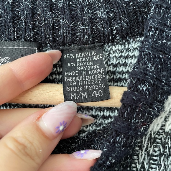 Sears Vintage Chunky Knit Grandpa Sweater Size Medium - Picture 8 of 10